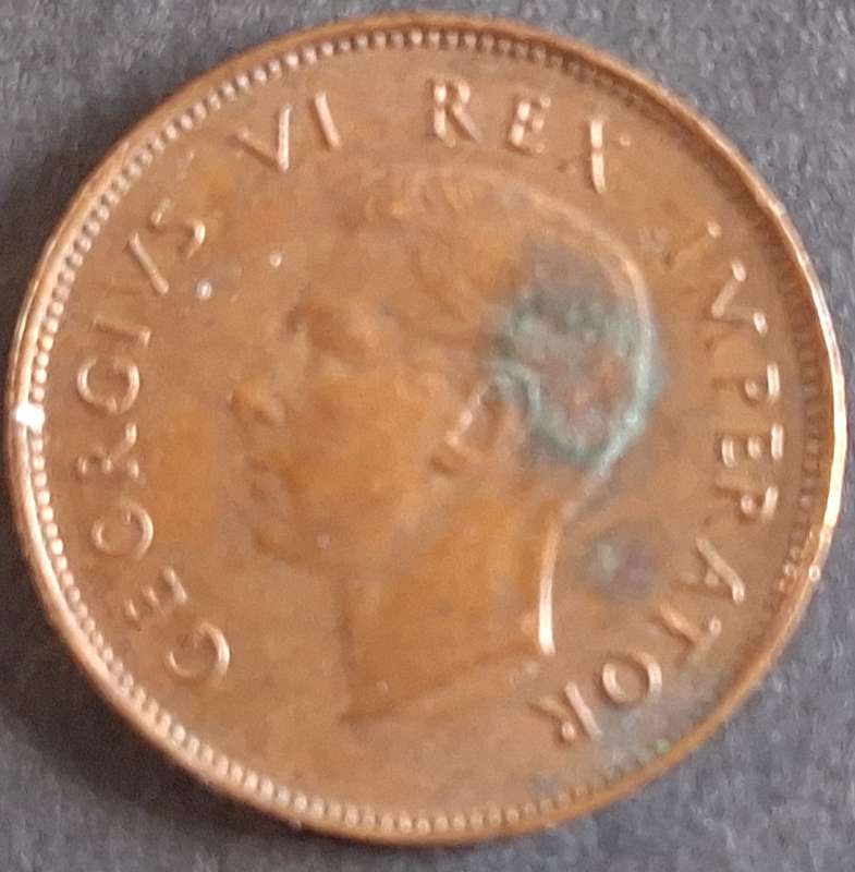 Union of South Africa 1943 ¼ Penny George VI Bronze