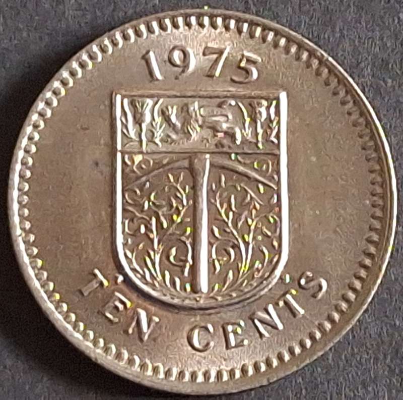 Rhodesia 1975 10 cent Copper-nickel