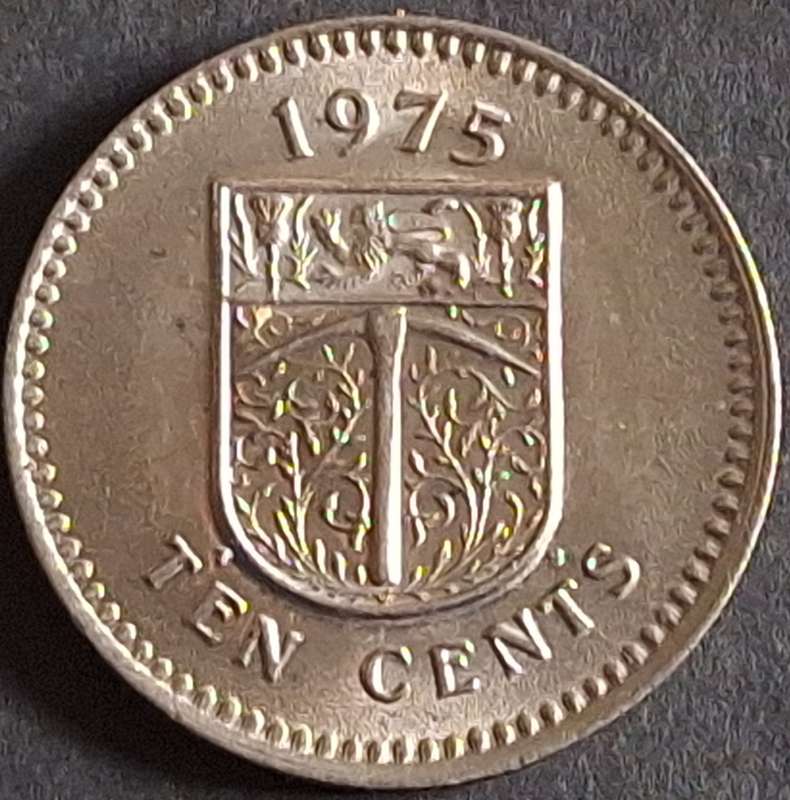 Rhodesia 1975 10 cent Copper-nickel