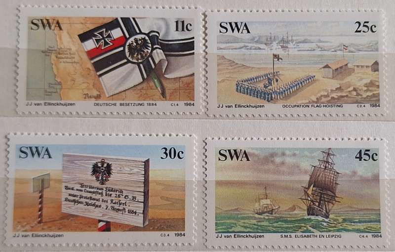 South West Africa 1984 Centenary of German Colonisation Set of 4 Mint stamps