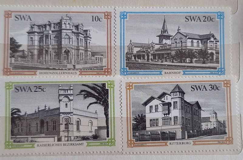 South West Africa 1984 Historical Buildings Swakopmund Set of 4 Mint stamps