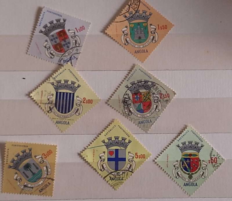 Angola 1963 City Arms 7 Used Hinged stamps