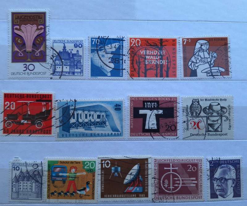 Germany Mixed Lot of 14 Used stamps