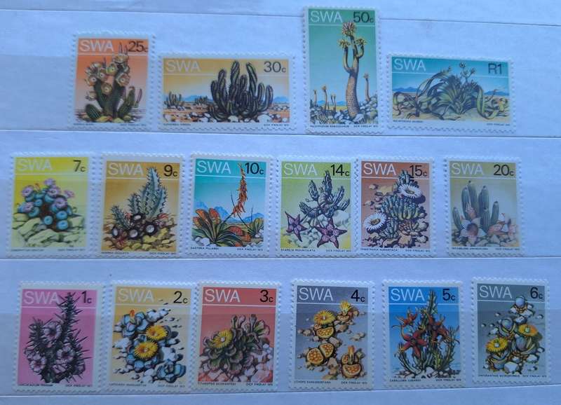 South West Africa 1973 2nd Definitive Succulents 16 Mint stamps