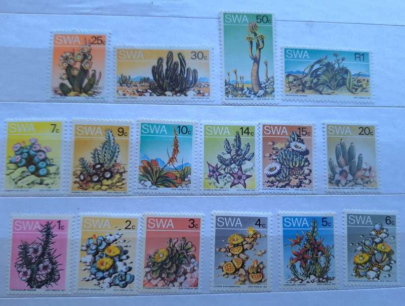 South West Africa 1973 2nd Definitive Succulents 16 Mint stamps