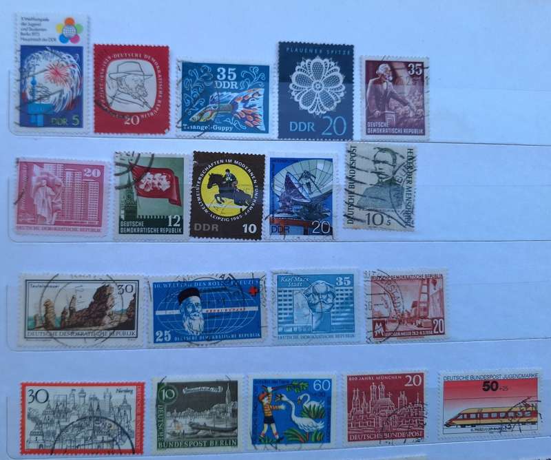 Germany Mixed Lot of 19 Used stamps