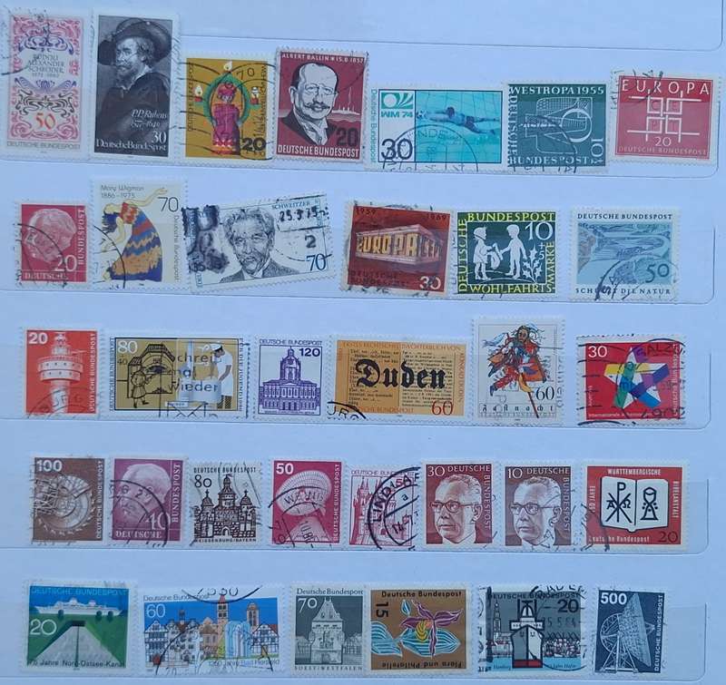 Germany Mixed Lot of 33 Used stamps