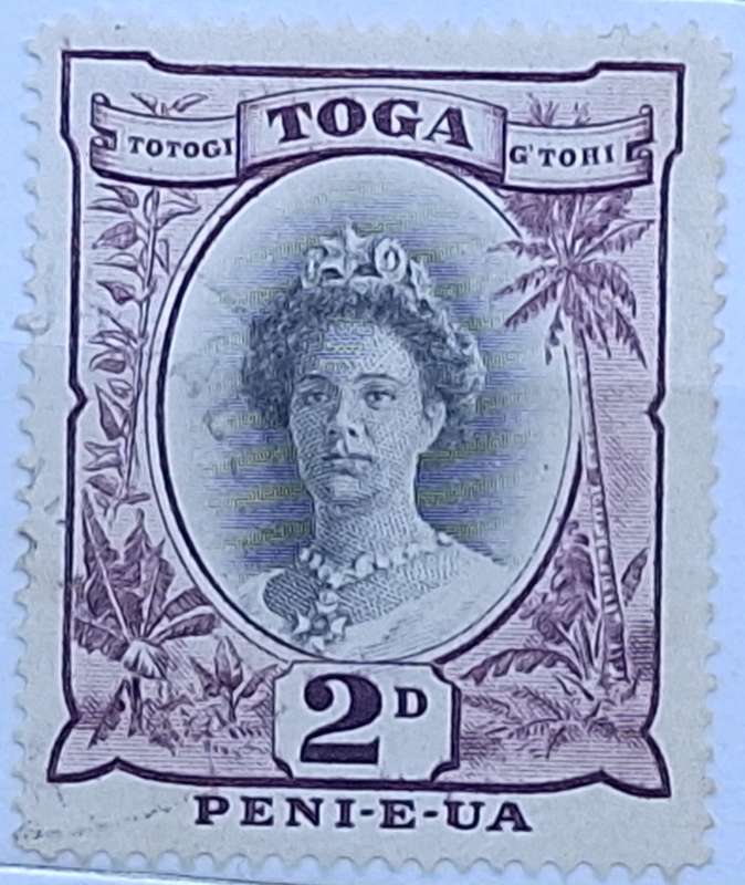 Toga 1949 Queen Salote 1 Cancelled stamp