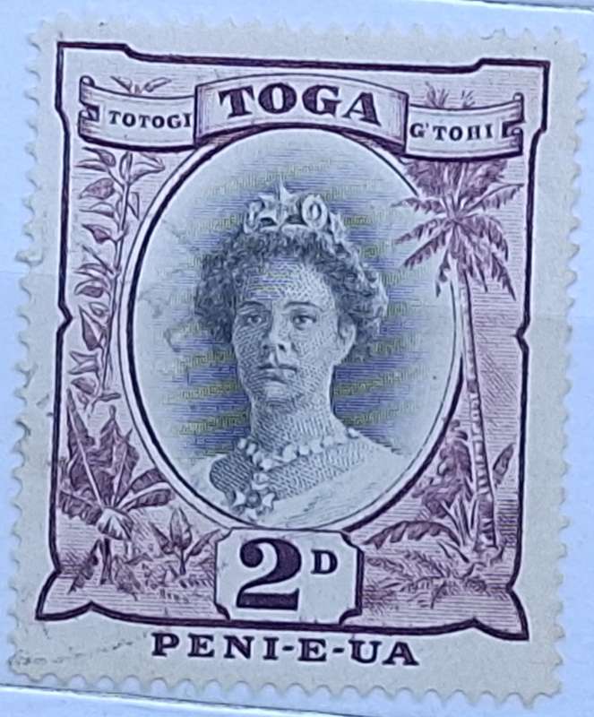 Toga 1949 Queen Salote 1 Cancelled stamp