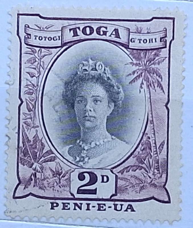 Toga 1949 Queen Salote 1 Cancelled stamp