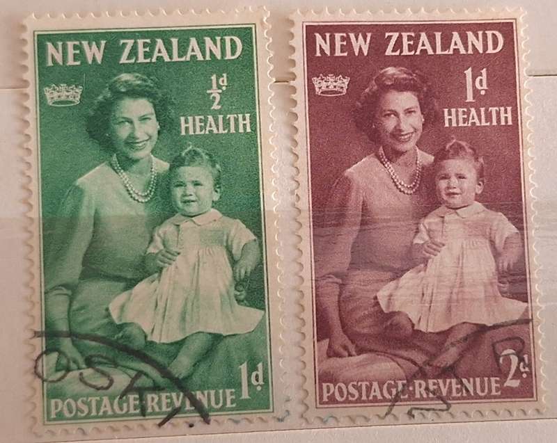 New Zealand 1950 Health Issue Set of 2 Used stamps