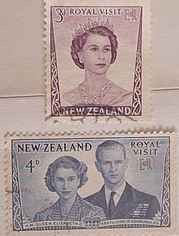New Zealand 1953 Royal Visit Set of 2 Used stamps