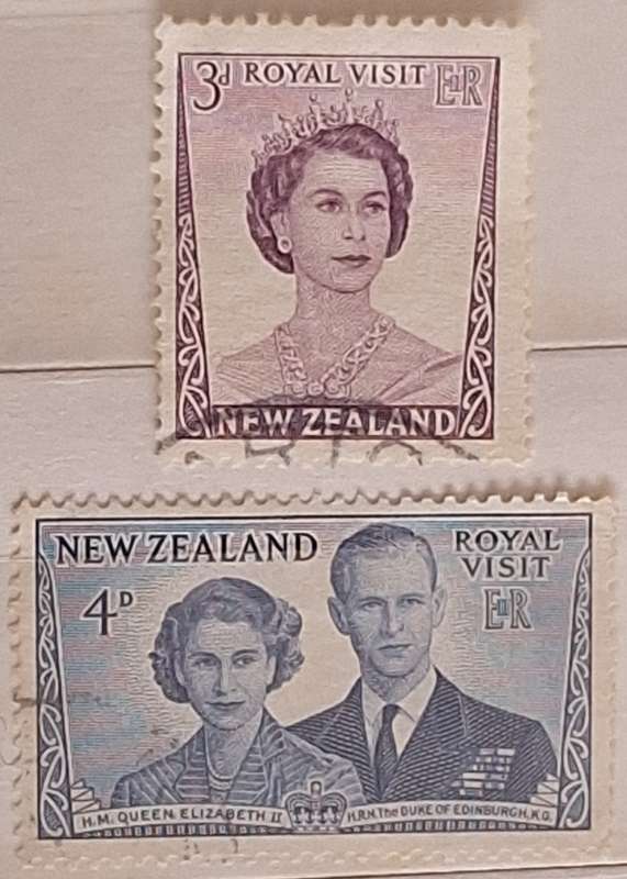 New Zealand 1953 Royal Visit Set of 2 Used stamps