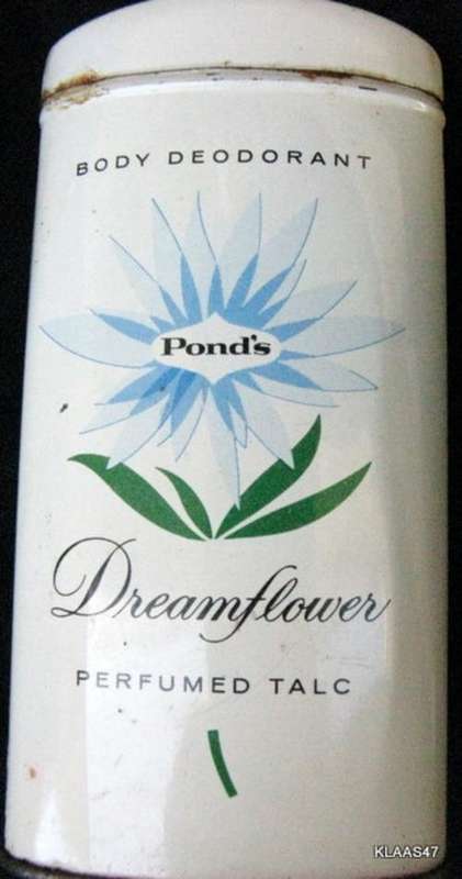 OLD TIN : POND`S - DREAM FLOWER - TALC :