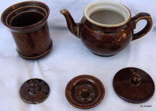 VILLEROY &  BOCH : COFFEE/ TEA POT AND FILTER UNIT : SINGLE CUP SIZE : 14cm HIGH