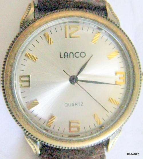 LANCO : QUARTZ : 125-1310AB : STAINLESS STEEL BACK - 3ATM WATER RESISTANT