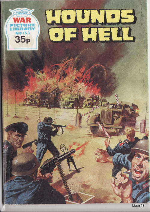 FLEETWAY LIBRARY  WAR PICTURE LIBRARY  NO 153 HOUNDS OF HELL