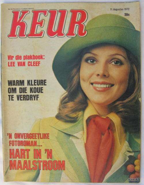 KEUR : 11 AUGUSTUS 1972 : FOTOVERHAAL - HART IN 'N MAALSTOOM : PLAKFOTO - LEE VAN CLEEF