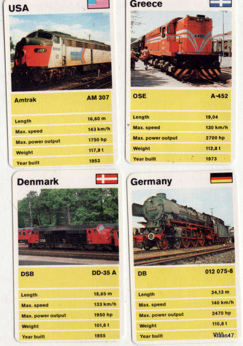 TOP TRUMPS : LOCOMOTIVES : F.X. SCHMID - DUBREQ
