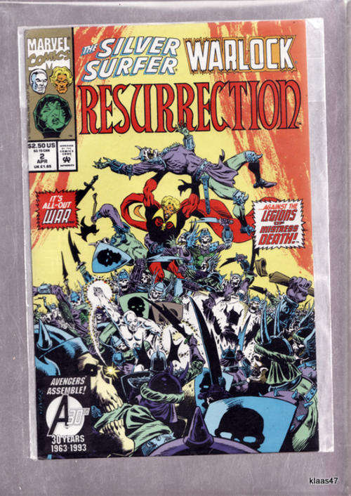 MARGVEL COMICS : 2 APR : THE SILVER SURFER - WARLOCK - RESURRECTION