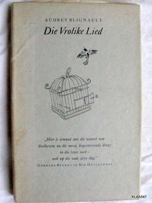 Die Vrolike Lied - Audrey Blignault - Hardeband  1957