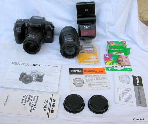 Pentax Z-1P - With 2 Pentax Lenses 28-70 & 70-200 - Achiever 260AF Flash - various leaflets