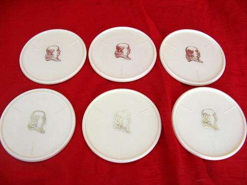 SET OF 6 COASTERS : PLASTIC : OUDE MEESTERE