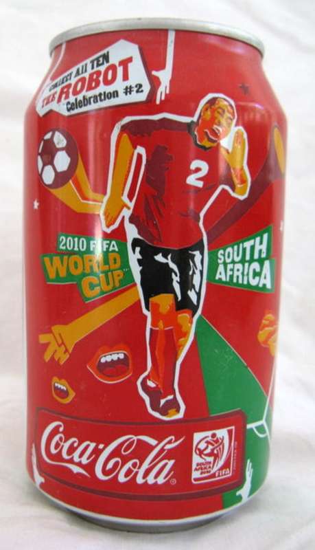 TIN OF COCA-COLA : 2010 SOCCER WORLD CUP : ROBOT CELEBRATION #2
