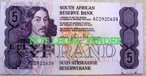 South African Resere bank : R5 : AC0920638 : G de Kock : **MINT**