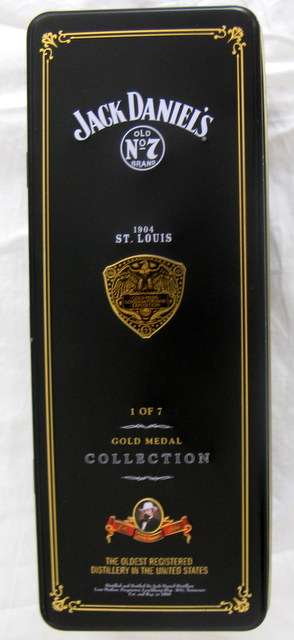 Jack Daniels old No 7 brand 1904 ST.Louis 1 of 7 Gold medal  collection Fourty Jack Dollars certifi