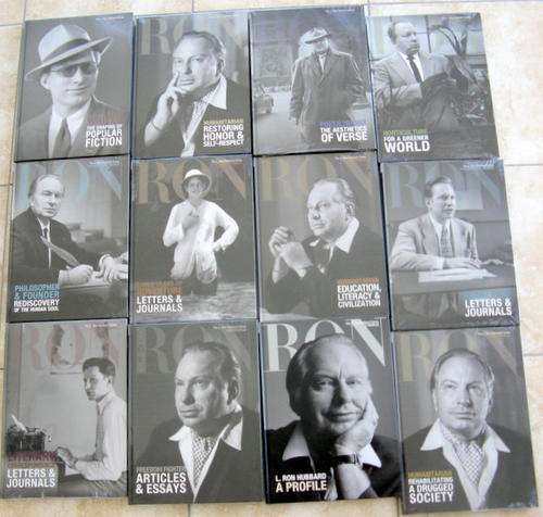 12  BOOKS : THE RON HUBBARD SERIES : 11 STILL CLING WRAPPED : **POSTAGE R200**