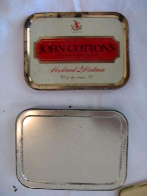 JOHN COTTON`S - NOS. 1 & 2 MEDIUM : EMPTY TIN