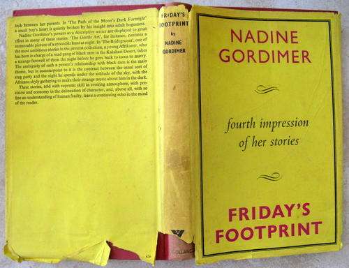 Friday`s Footprint - Nadine Gordimer (H/cover) 1961 (Fourth Imp)