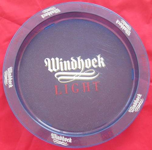 WINDHOEK LIGHT : PLASTIC TRAY : 35.5cm DIAMETER