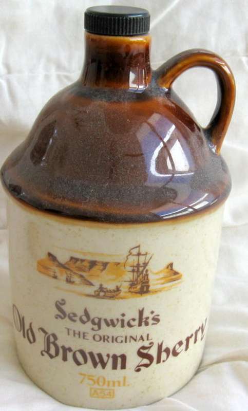 Sedgwick's The original old brown sherry 750 ml empty bottle