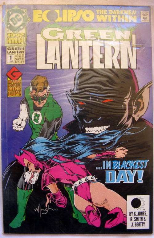 Green Lantern in The darkness within - DC 1992 1 Annual in plastic