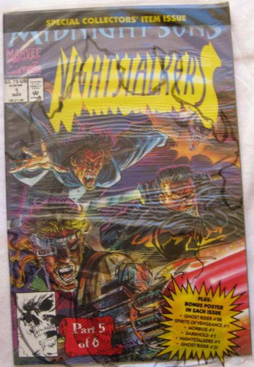 Midnight sound  Vightstalrer marvel  comics special collectors item  issue 1 Nov PART 5 OF 6 in plas