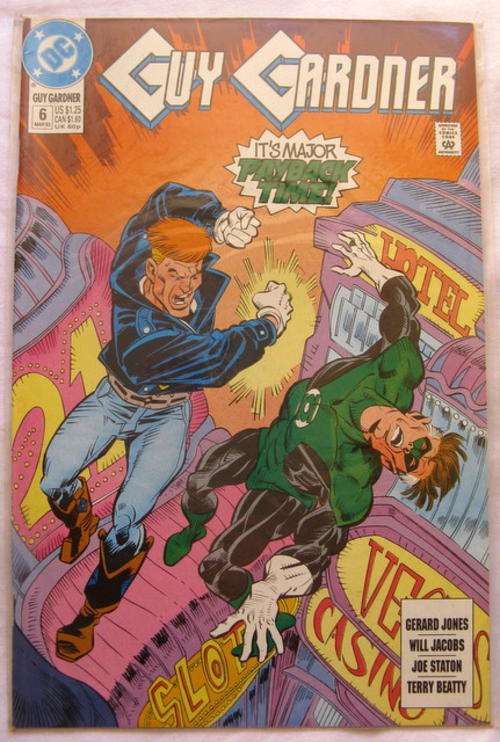 Guy Garoner  It's Major  pay back time DC comics 6 March 93  in plastic