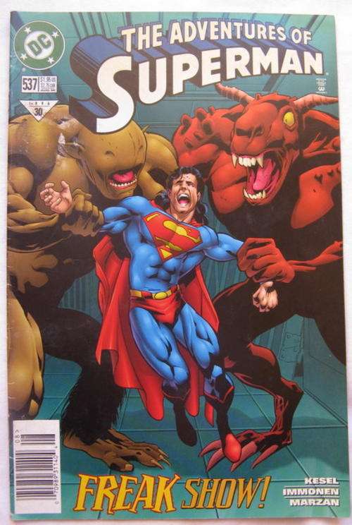 The adventures of Superman Freek show DC comics 537  1996   30
