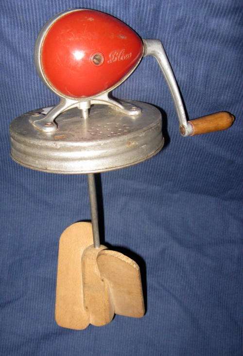 BLOW : MECHANISM FOR BUTTER CHURN : BRITISH MADE : **WITHOUT GLASS JAR **