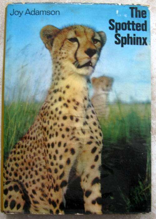 The Spotted Sphinx - Joy Adamson  - Hardcover  1969 (Some pages damaged)