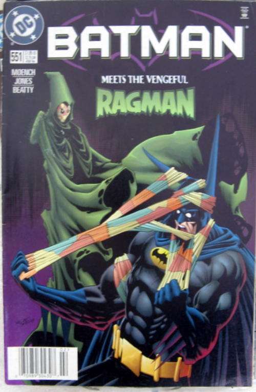 Batman Meets the vengeful Ragman  dc comics 551 Feb 98