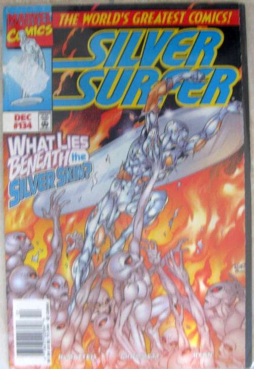 Silver Surfer What lies beneath the silver skin marvel comics Dec 134  in plastic