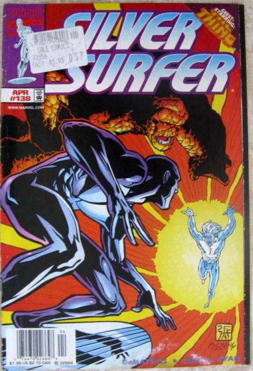 Silver Surfer marvel comics April 138 1998  Some pages  got wet