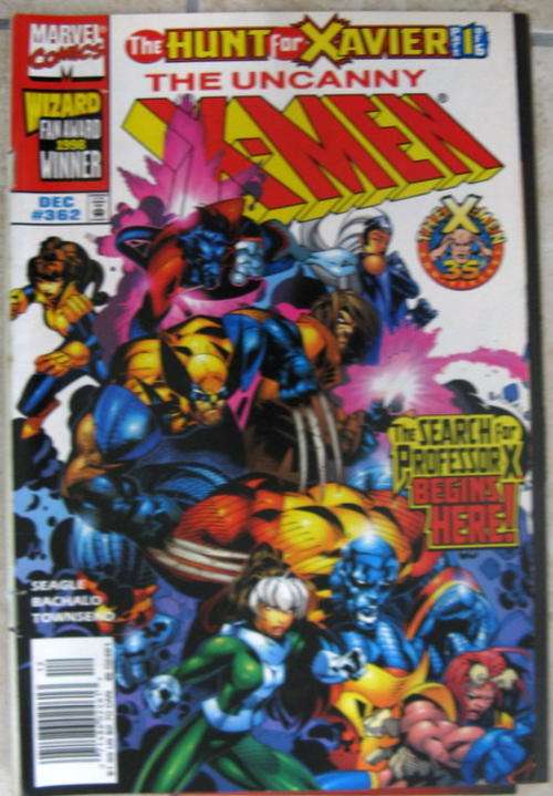 X- MEN the hunt for xavier  the uncanny  marvel cpmics Dec 1998  362