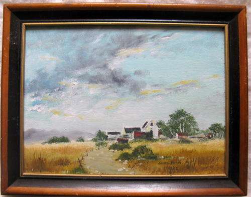 OIL PAINTING : LANDSCAPE : JAMES PIMM - 1982 :