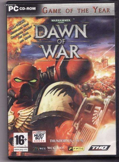 PC CD-ROM : 16+ : WARHAMMER - DAWN OF WAR (GAME OF THE YEAR)