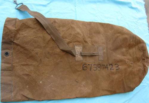 SADF - DUFFEL BAG - BALSAK - KIT BAG : BORDER WAR ERA : LARGE NUMBER WRITTEN ON BAG