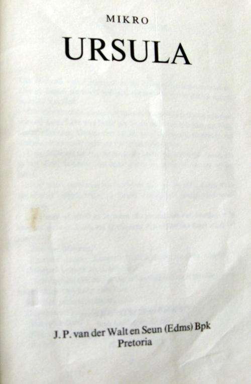 Ursula - Mikro - Hardeband: Keur-reeks