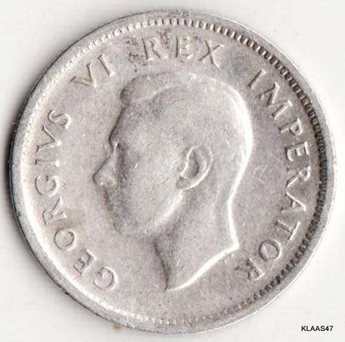 South Africa. 6d (Six Pence) 1943
